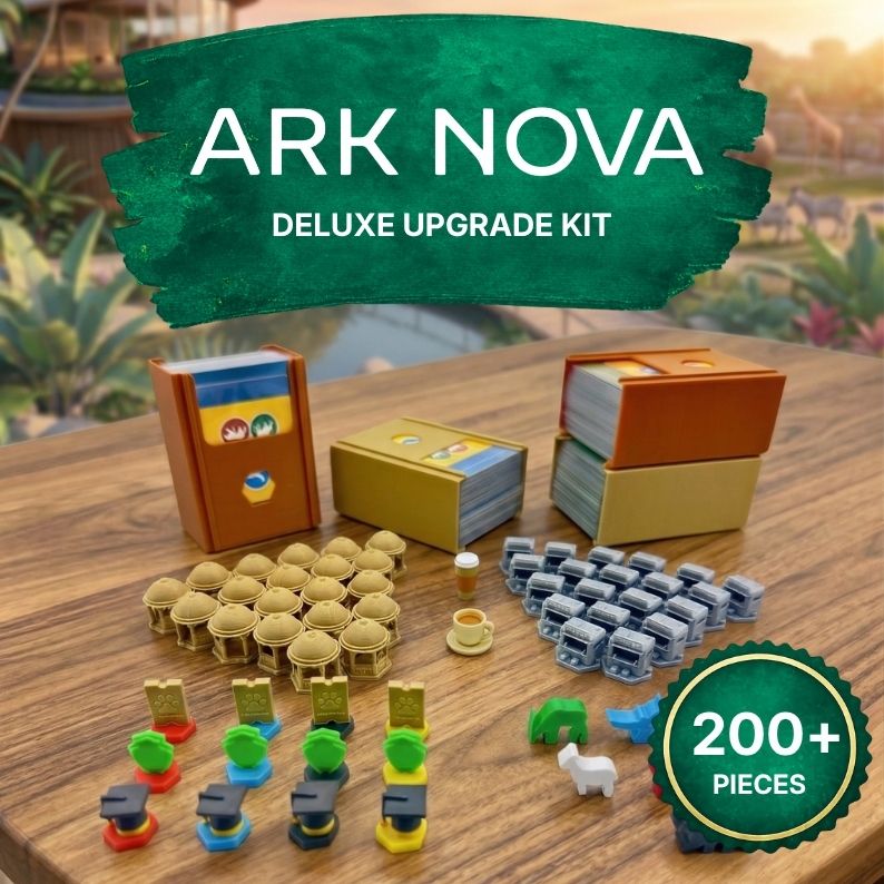 Ark Nova Upgrades & Marine Worlds 3D Accessories | DeluxyGames Ark Nova Upgrades & Marine Worlds 3D Accessories | DeluxyGames