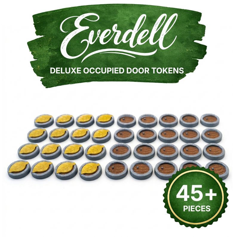 Everdell Occupied Door Tokens Upgrades & 3D Printed Accessories | DeluxyGames