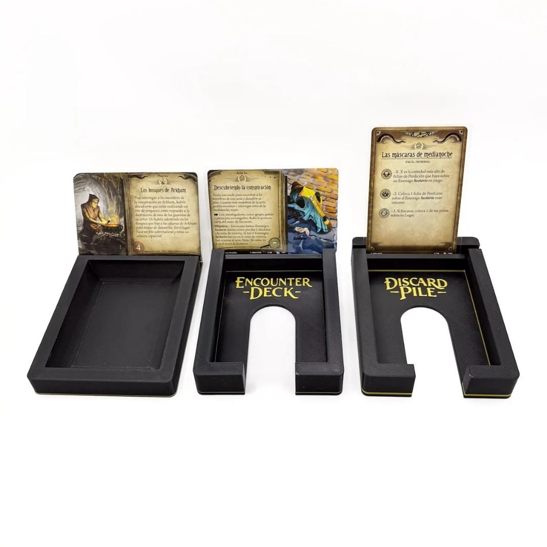 Arkham Horror LCG Card Holders Set – Agenda, Act & Scenario Organizer Upgrades & 3D Printed Accessories | DeluxyGames