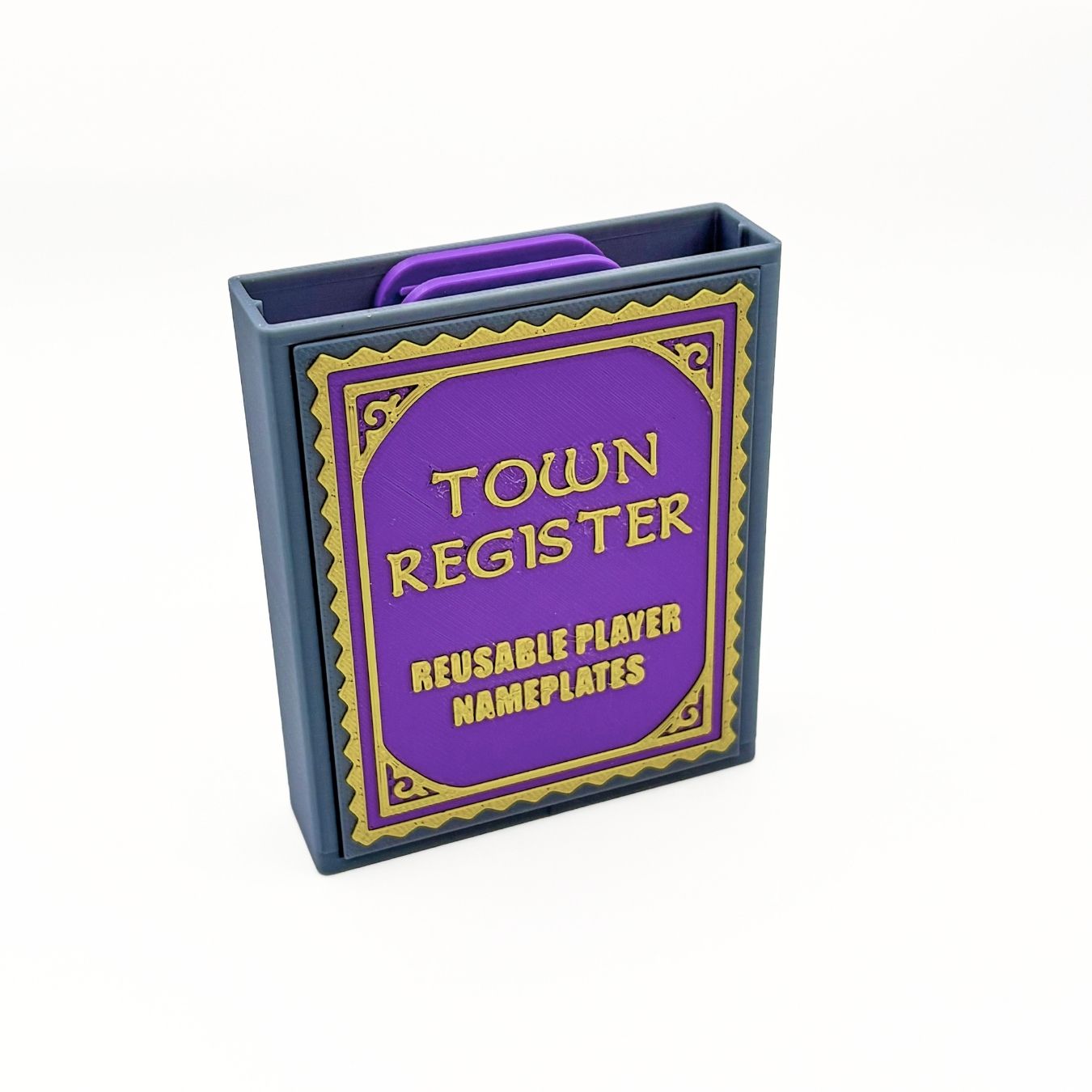 Blood on the Clocktower: Town Register Reusable Player Nameplates Upgrades & 3D Printed Accessories | DeluxyGames