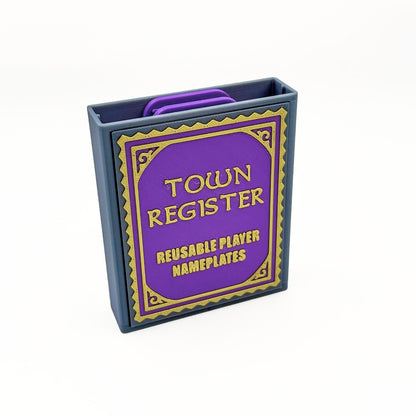 Blood on the Clocktower: Town Register Reusable Player Nameplates Upgrades & 3D Printed Accessories | DeluxyGames
