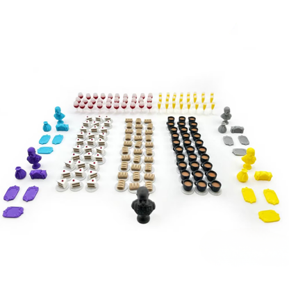 Grand Austria Hotel – Upgrade Kit with Premium Tokens Upgrades & 3D Printed Accessories | DeluxyGames