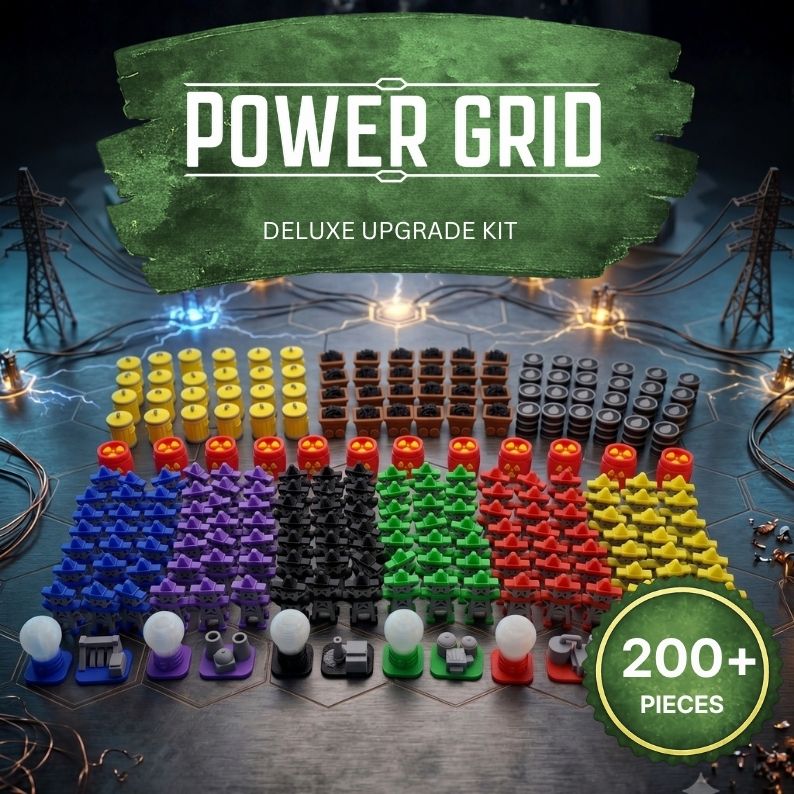 Power Grid Deluxe Upgrade Set Upgrades & 3D Printed Accessories | DeluxyGames