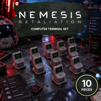 Nemesis Computer Terminal Set Upgrades & 3D Printed Accessories | DeluxyGames