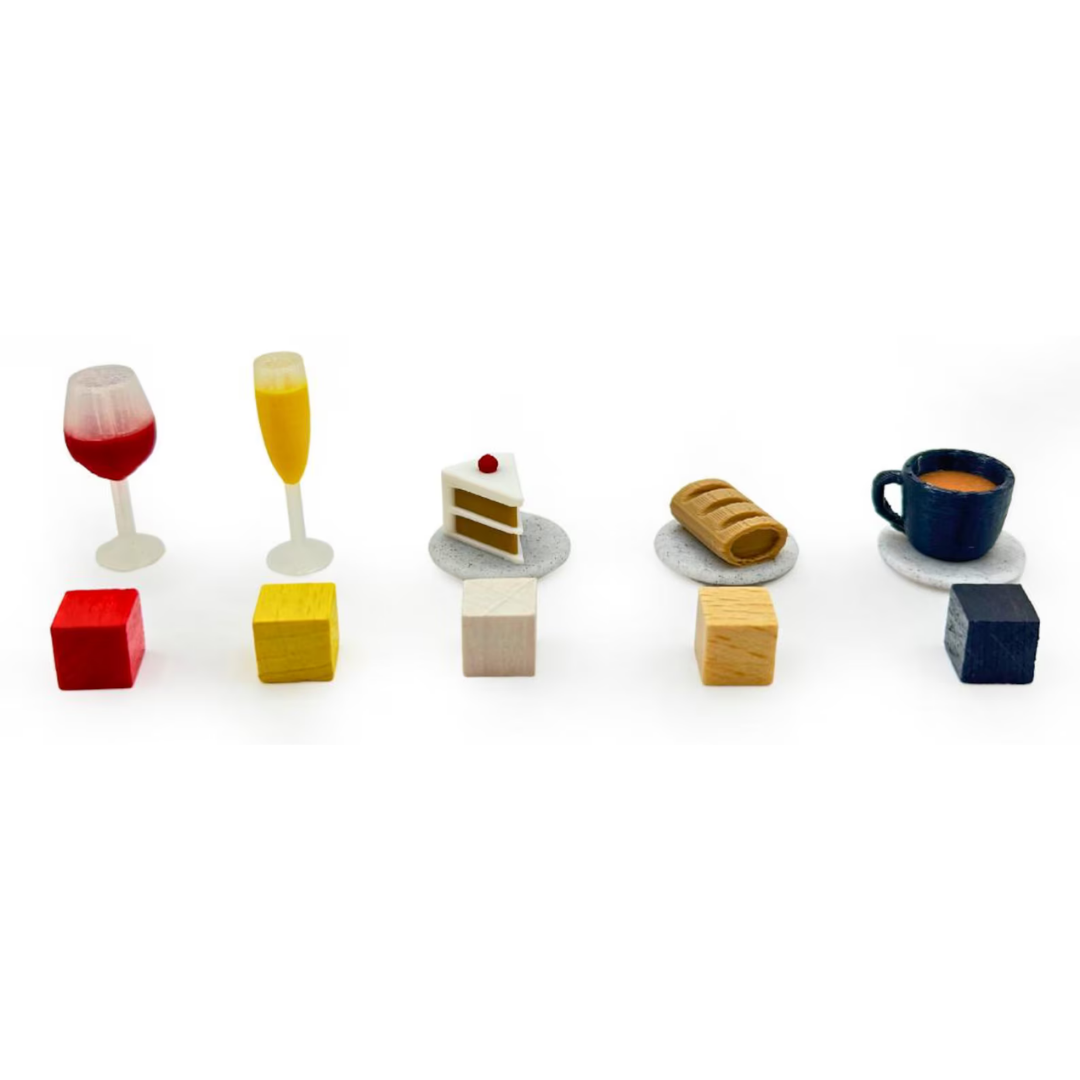Grand Austria Hotel – Upgrade Kit with Premium Tokens Upgrades & 3D Printed Accessories | DeluxyGames