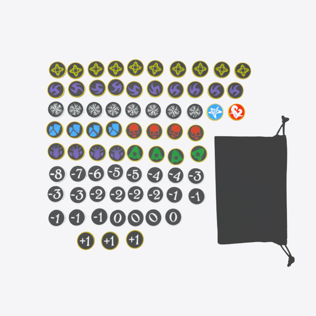 Arkham Horror LCG – Complete Chaos Bag Token Set Upgrades & 3D Printed Accessories | DeluxyGames