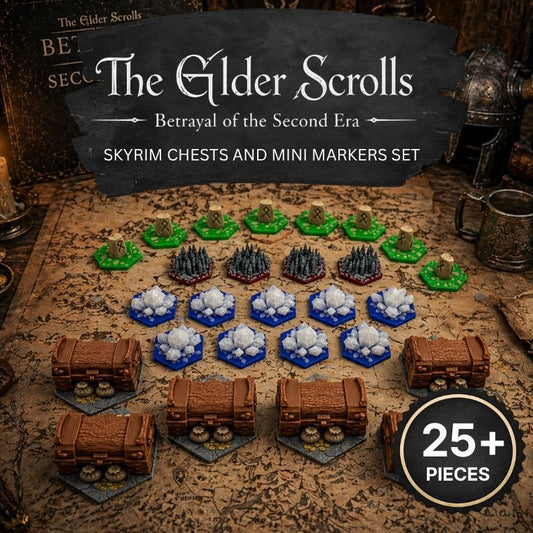 The Elder Scrolls: Betrayal of the Second Era - Skyrim Chests & Mini Markers Upgrades & 3D Printed Accessories | DeluxyGames