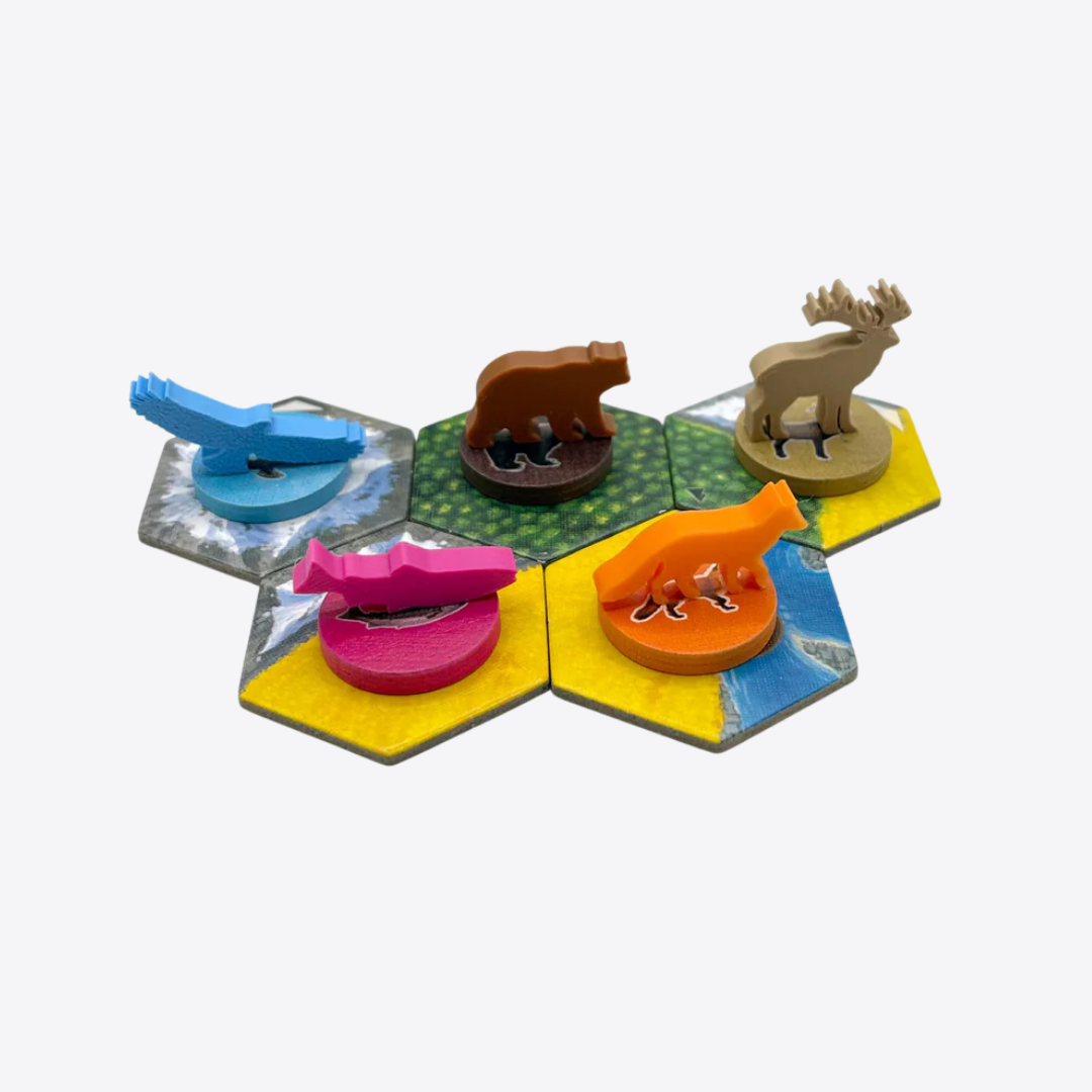 Cascadia Deluxe Animal Tokens Upgrades & 3D Printed Accessories | DeluxyGames
