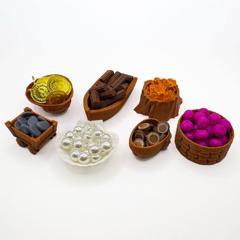 Everdell Resource Holders Upgrades & 3D Printed Accessories | DeluxyGames
