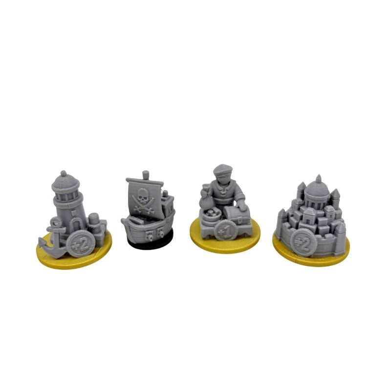 Catan Special Tokens Deluxe Upgrade Set Upgrades & 3D Printed Accessories | DeluxyGames