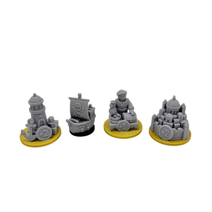 Catan Special Tokens Deluxe Upgrade Set Upgrades & 3D Printed Accessories | DeluxyGames