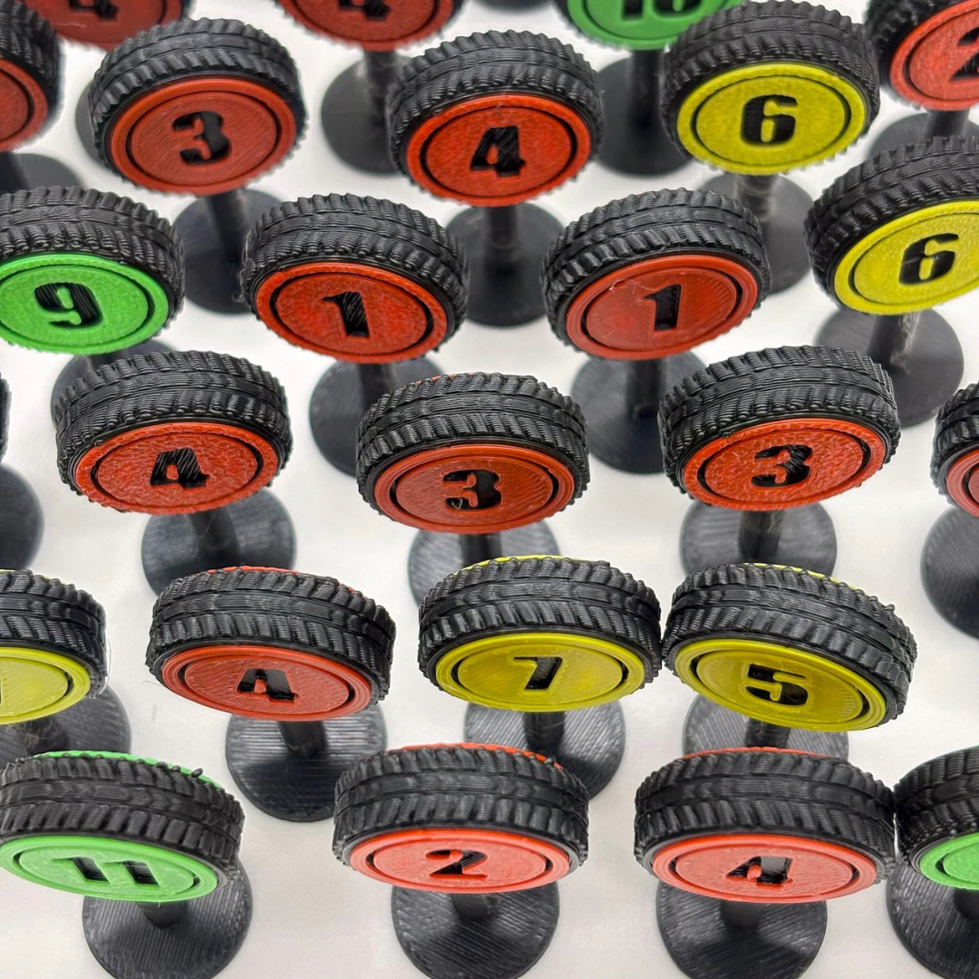 Heat: Pedal to the Metal – Reversible Speed Limit Markers Upgrades & 3D Printed Accessories | DeluxyGames