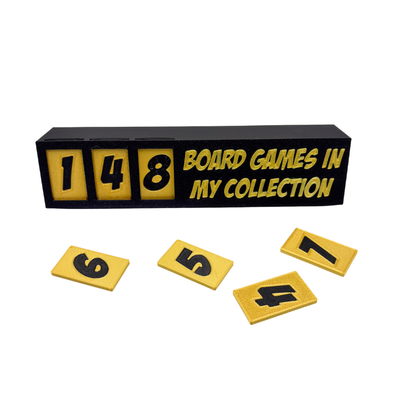 Board Game Collection Counter for IKEA BILLY & KALLAX Shelves Upgrades & 3D Printed Accessories | DeluxyGames