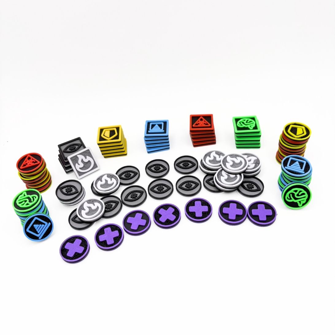 Deckers: Network Tokens Upgrade Upgrades & 3D Printed Accessories | DeluxyGames