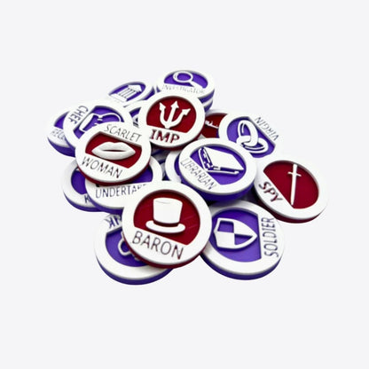 Blood On The Clocktower -  22 character tokens Upgrades & 3D Printed Accessories | Mi tienda