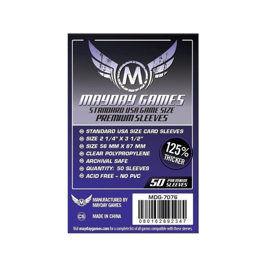 Mayday Standard USA Premium Sleeves (56x87 mm)