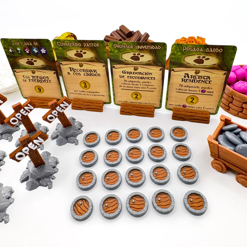 Everdell Resource Holders Upgrades & 3D Printed Accessories | DeluxyGames
