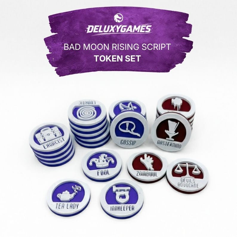 Blood On The Clocktower -  22 character tokens Upgrades & 3D Printed Accessories | Mi tienda
