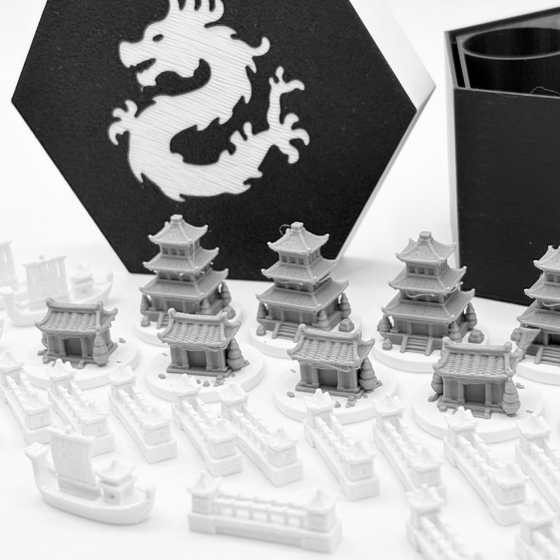 Catan Ancient Civilizations Upgrade Set Upgrades & 3D Printed Accessories | DeluxyGames