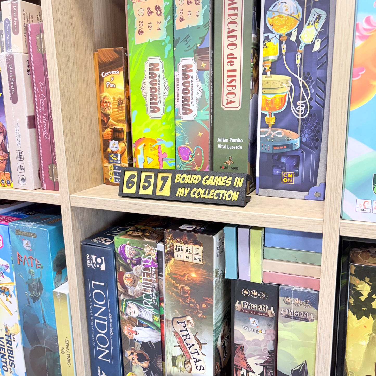 Board Game Collection Counter for IKEA BILLY & KALLAX Shelves Upgrades & 3D Printed Accessories | DeluxyGames
