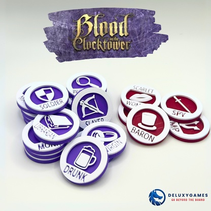 Blood On The Clock Tower: 22 tokens de personaje
