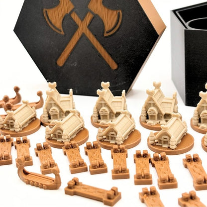 Catan Ancient Civilizations Upgrade Set Upgrades & 3D Printed Accessories | DeluxyGames
