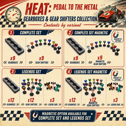 Heat: Pedal to the Metal – Gearboxes, Gear Levers & Cars Upgrades & 3D Printed Accessories | DeluxyGames