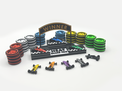 Heat: Pedal to the metal - Podio de Campeonato y Set de Monedas Fichas Puntos