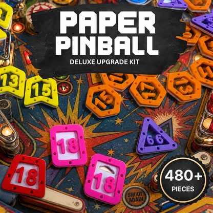 Paper Pinball Upgrade kit Upgrades & 3D Printed Accessories | DeluxyGames