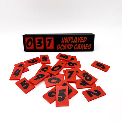Board Game Unplayed Counter for IKEA BILLY & KALLAX Shelves Upgrades & 3D Printed Accessories | DeluxyGames