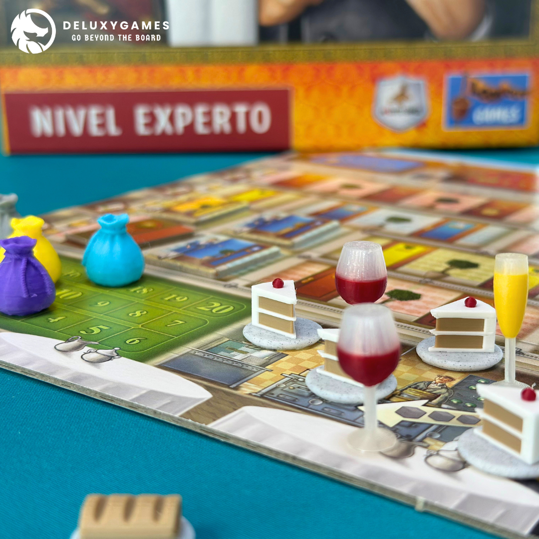 Gran Hotel Austria: 140 tokens de comida, bebida, tracks de dinero, puntuación, emperador y más