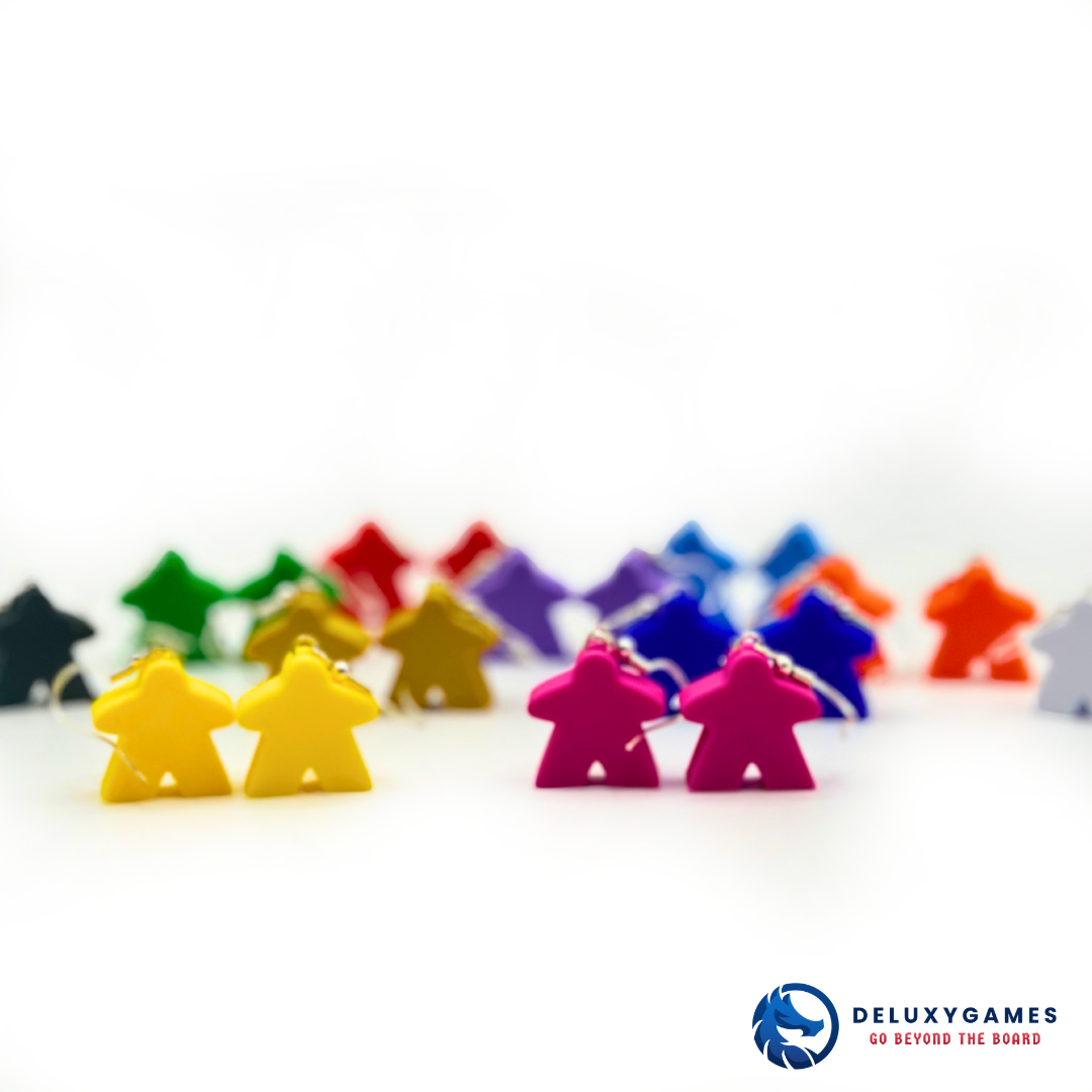 Pendientes Meeple – En diferentes colores para Fans de Juegos de Mesa