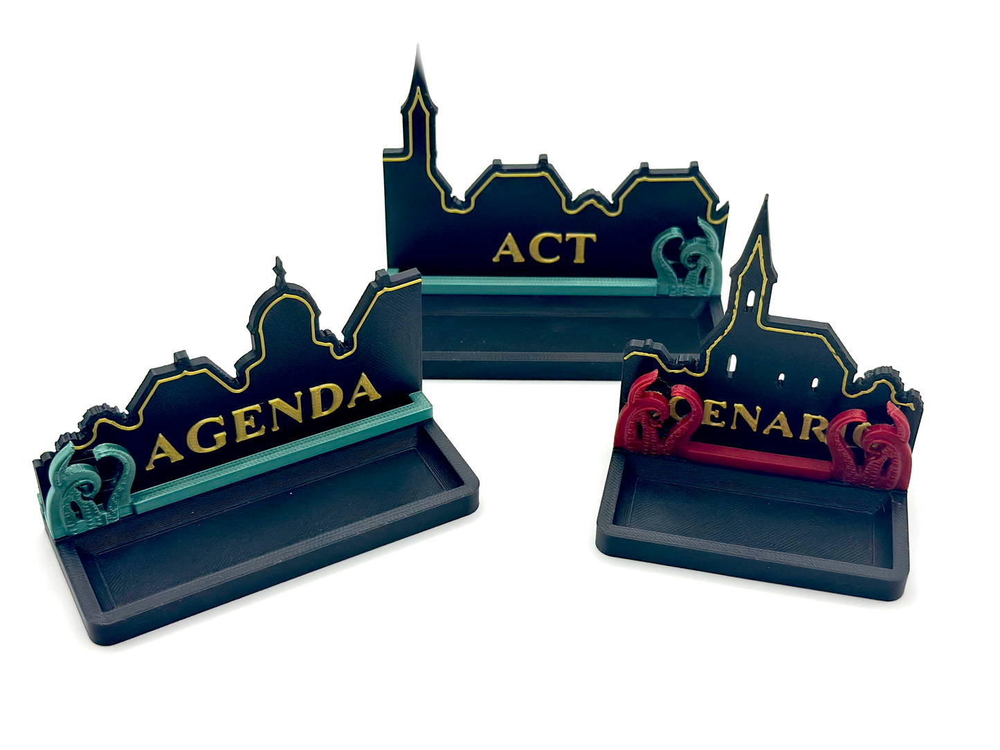 Arkham Horror LCG - Plan, Act, and Scenario card holder