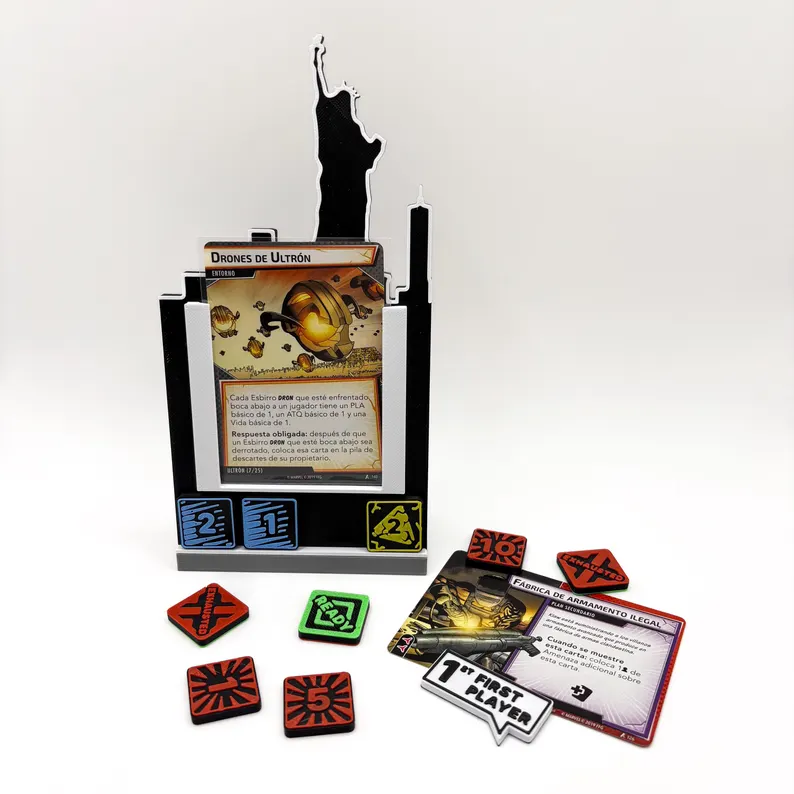 Marvel Champions New York Skyline Card Holder