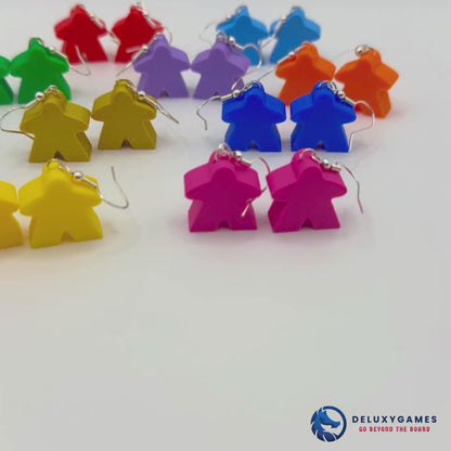 Pendientes Meeple – En diferentes colores para Fans de Juegos de Mesa