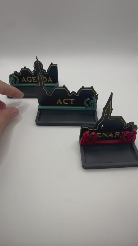 Arkham Horror LCG - Plan, Act, and Scenario card holder