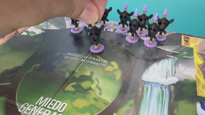 Spirit Island: Deluxe Upgrade Set Presence Tokens, Dahan Huts, Fear Markers, Invaders & Element Icons