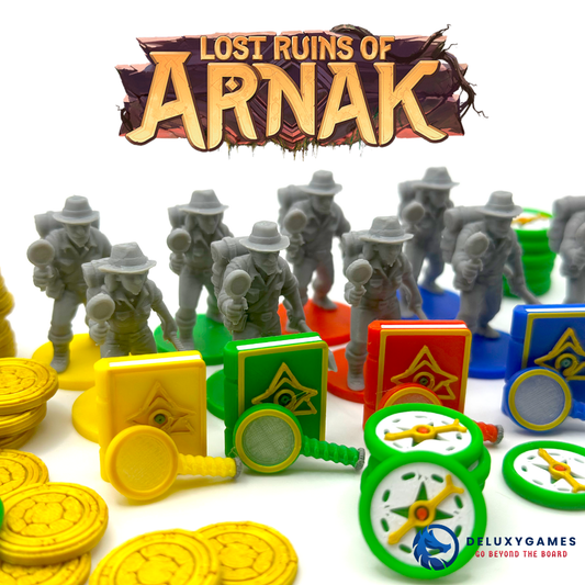 Lost Ruins of Arnak Deluxe Upgrade Set – Compatible token set